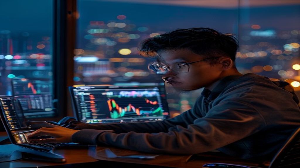 Ilustrasi langkah-langkah trading crypto untuk pemula
